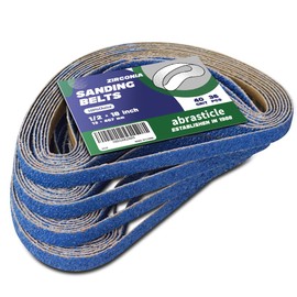 1/2" x 18" Zirconia Sanding Belts for Metal - 1/2 x 18 Inch Zirconia Metal Grinding Sand Paper, 36 PCS 40 Grits, Perfect for Knife Blade Sharpening, Metal Polishing, Derusting, Woodworking