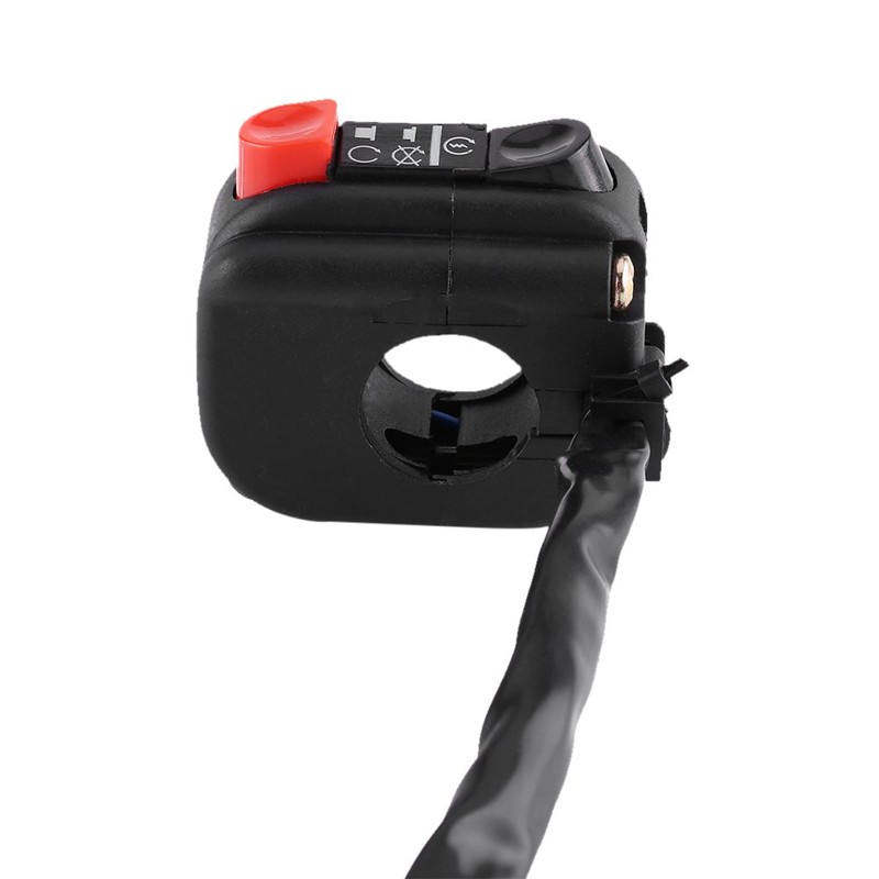 Keenso Handlebar Control Switch Handlebar Mount ON/OFF Control Switch Motorcycle