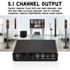 External Sound Card Optical Fiber USB 5.1 HD for Desktop