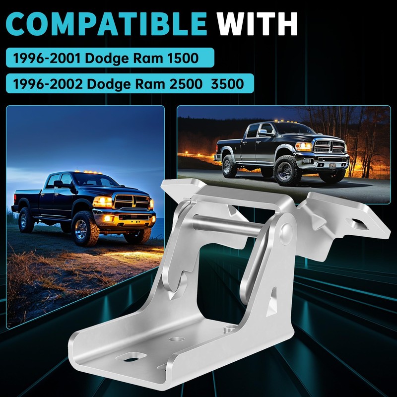 ECOTRIC Front Lower Door Hinge Assembly Compatible with 1996-2002 Dodge