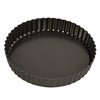 Bakemaster Non-Stick Loose Base Round Flan/Quiche Pan, Grey