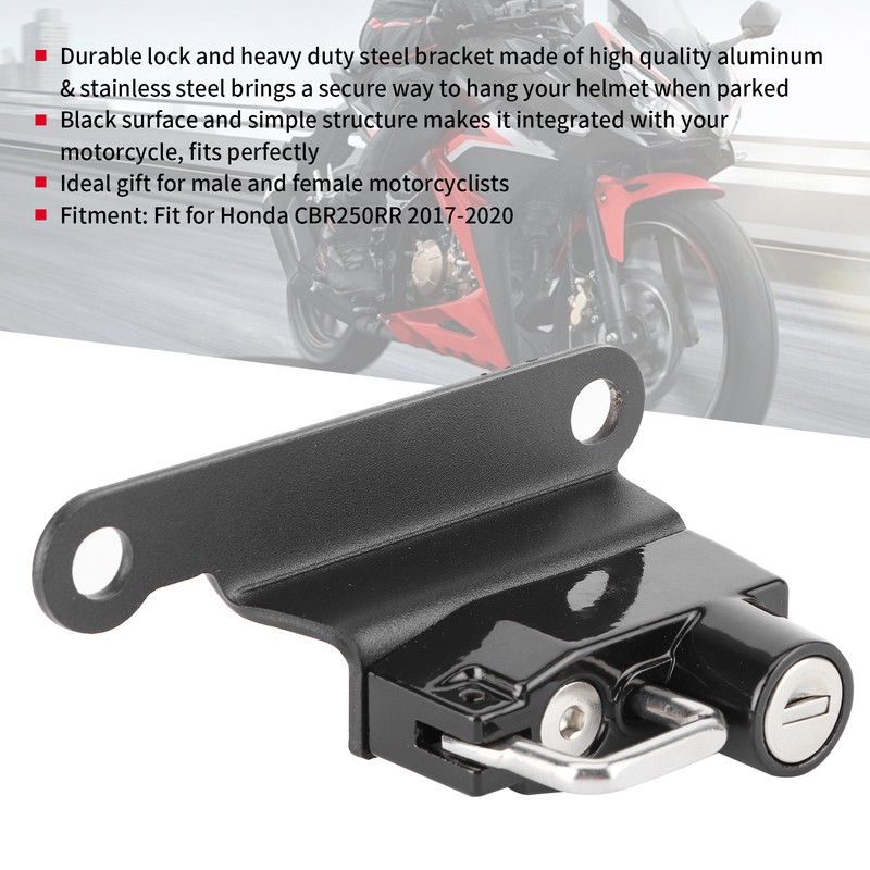 Motorcycle Helmet Lock AntiTheft Security Parts Fit for Honda CBR250RR