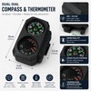 Mini Compass and Thermometer for 20mm Rails – Clip-On Outdoor