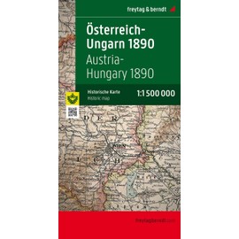 Austria - Hungary 1890: Monarchy Map (Freytag & Berndt Car + Leisure Cards)