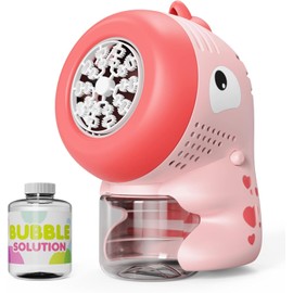 PANACARE Dinosaur Bubble Machine, Automatic Bubble Toy for Kids 10000+ Bubbles/Minute with Bubble Liquid/20 Bubble Holes, Suitable for Wedding/Birthday/Party, Gift for Boys and Girls