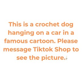 Possum RearView Mirror Accessory Crochet Opossum Car Charm Crochet, Car Mirror Hanging Accessory Car Decoration Crochet, Car Ornament, Crochet Car Accessory:_Dog Car Hanging 1