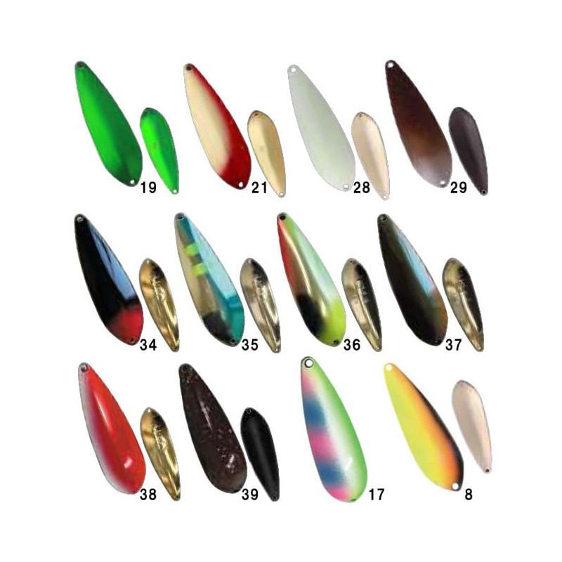 Rodiocraft NOA-G 8.0g #17 Green Rainbow Silver Back