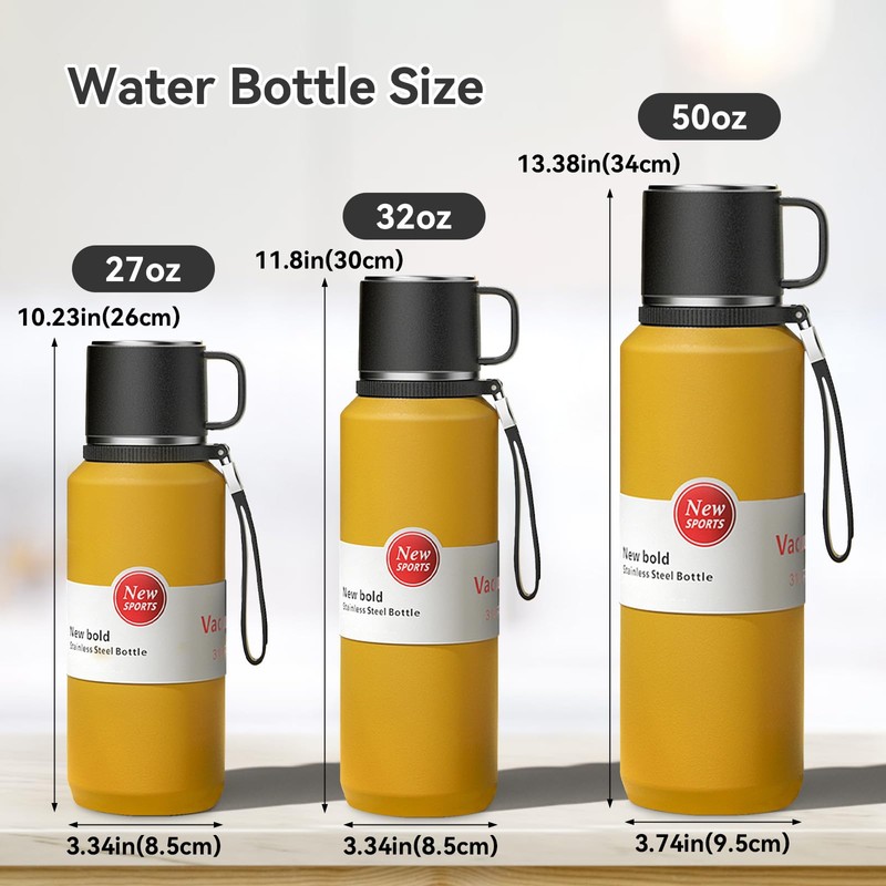 GENDLTHIJ Stainless Steel Insulated Tea Infuser Bottle, Vacuum Insulated Water