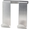Fackelmann Double Door Hook Square 4x3,5in of Stainless Steel, Stainless-Steel,