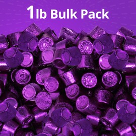 Rolo Dark Chocolate Christmas Candy with Caramel Inside, 1lb Pack of Christmas Candy Individually Wrapped, Premium Purple Candy for All Occasions, Perfect Dark Chocolate Rolos for Stocking Stuffers