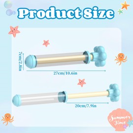 2PCS Firework Water Gun, Fireworks Style Water Spray Props, Beach Pool Water Spray Toys, Adult Party Pool Games,for Pools/Bathroom Boy & Girl Gifts