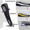 ZDEERAOTO LED Rear Side Mirror Light DRL Amber Sequential Turn