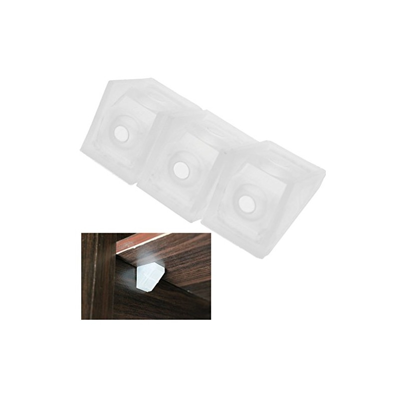 SING F LTD 50pcs Corner Connecting Shelf Support Bracket Plastic