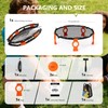 VEXOMIX Foldable Metal Roundnet Game Set for Outdoor Lawn &