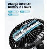 Unbranded Gaiatop Clip-On Fan USB Rechargeable 3-Speed Quiet Mini Cooling