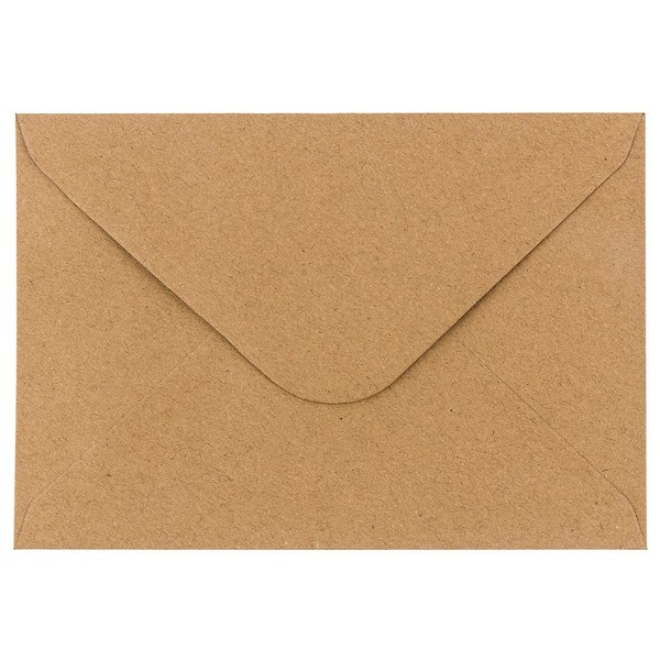 Kraft Paper Envelopes, pack of 100, high quality: 110 g/m²,