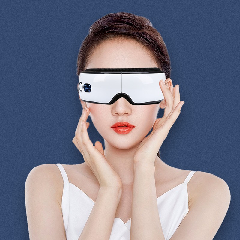 Eye Massager with Heating Bluetooth Music 6 Massage Modes Rechargeable