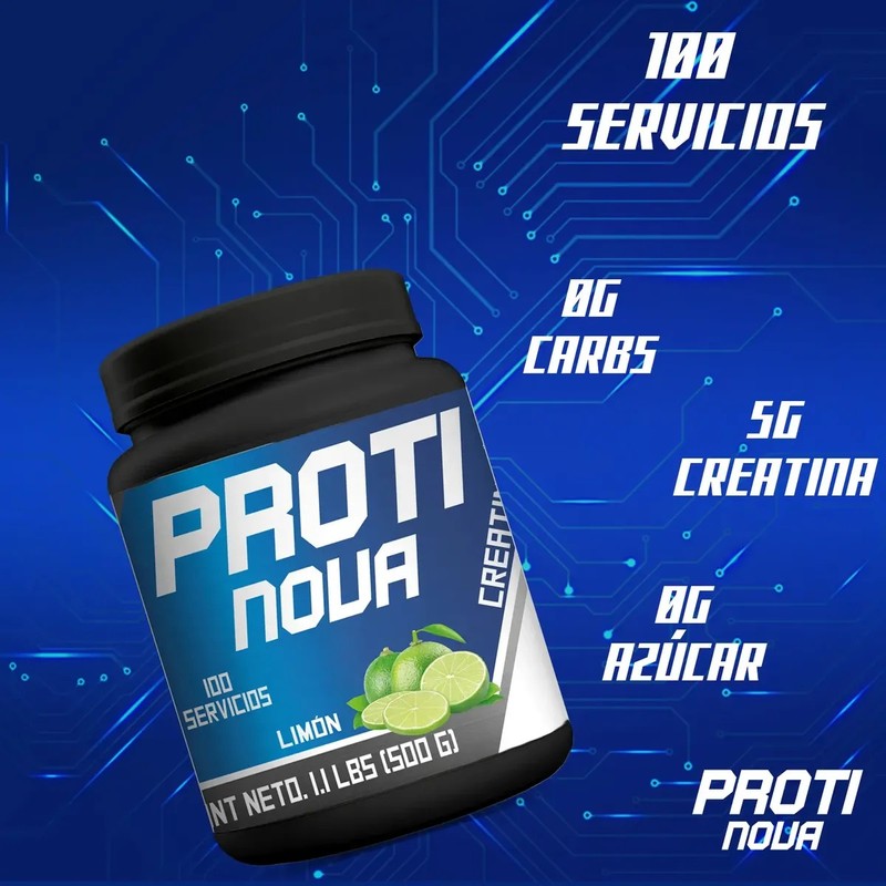 Suplemento Creatina Monohidratada Proti Nova 500g 100servis