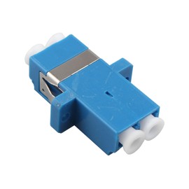 Jopto Fiber Optic Adapter LC to LC UPC Duplex Fiber Optic Coupler Network Internet Connection Coupler (Blue, Pack of 10)