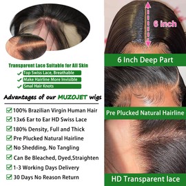 Human Hair Wigs for Women HD Body Wave Lace Front Wigs Human Hair 13x6 Lace Front Wigs Human Hair Pre Plucked 180 Density 10A Glueless Wigs Human Hair Pre Plucked hair replacement wigs 28 Inch