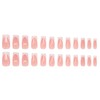 Advanced purple gradient style,Short almond-shaped nails,12 sizes - 24 nail