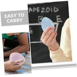 VILLFUL 12pcs Egg Shaped Washable Chalk Non Toxic Art Supplies for Adults Fun Drawing Experience for Indoor and Outdoor Creative Play