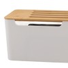 Naroote WiFi Box, Router Storage Box, Bamboo Plastic WiFi Router