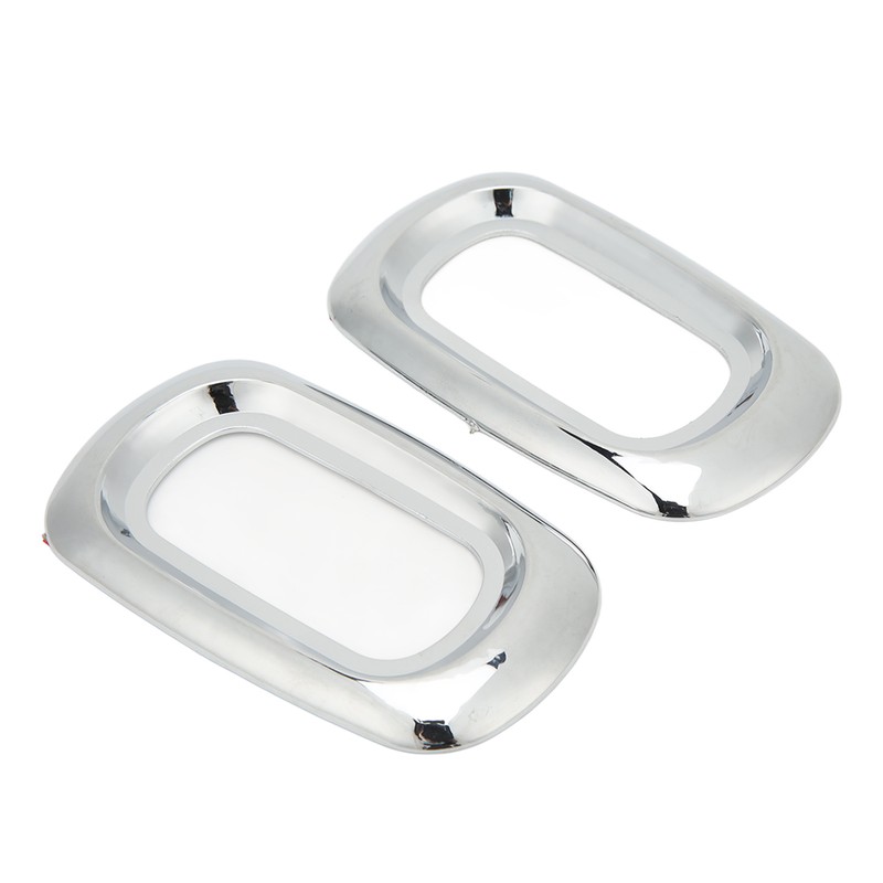 Pair Side LED Marker Light Covers Chrome Bezels Waterproof Heat
