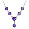 Franki Baker Pretty Sterling Silver & Natural Amethyst Gemstone Necklace.