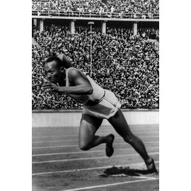 History Galore 24"x36" Gallery Poster, Jesse Owens in 1936