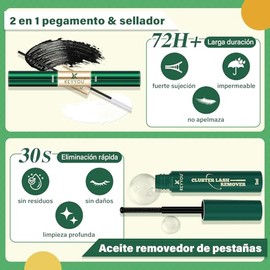 KEYYOU Pestañas Postizas Kit Completo Y05 Kit de Extensión de Pestañas Suaves y Espesas DIY 144 piezas Pestañas Postizas Suaves y Naturales 8-18MIX D Curl Adecuado para Principiantes(Kit-Y05)