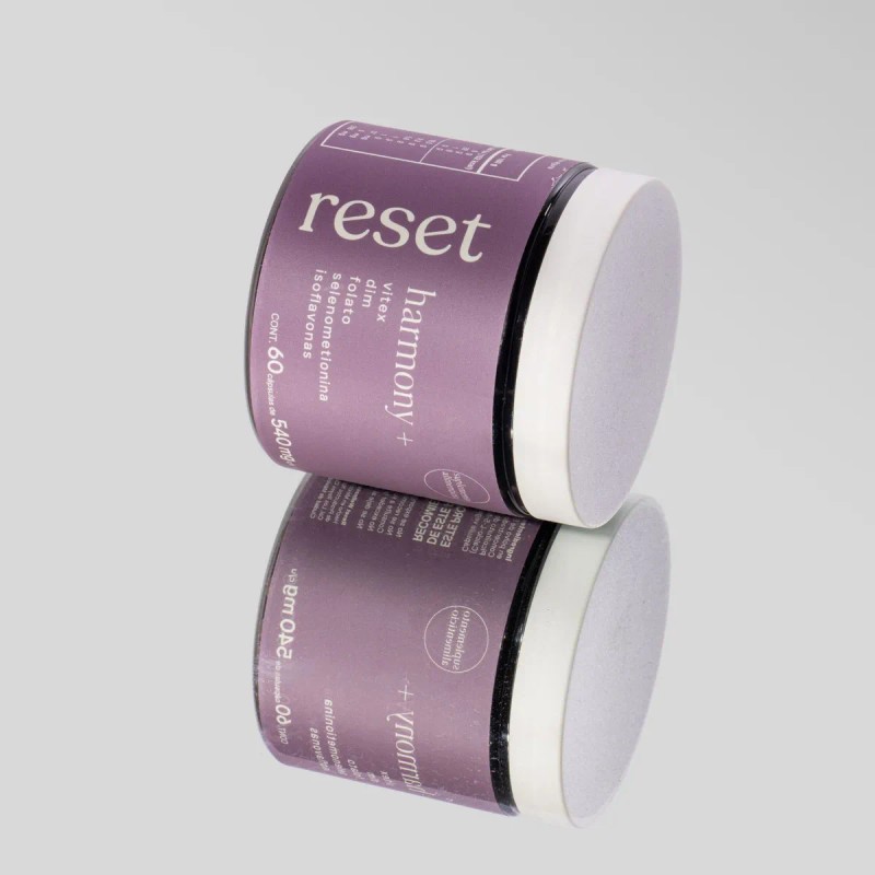 Reset | Harmony+ |vitex Dim Folato Selenio Isoflavonas 60cap Sabor