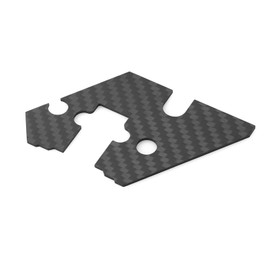 SHEAWA Dustproof Cover for Tamiya 1/10 RC Car TT-02, Prevents Sand and Dust Ingress, Made of Carbon, Durable Steering Set Protection, Parts Accessory
