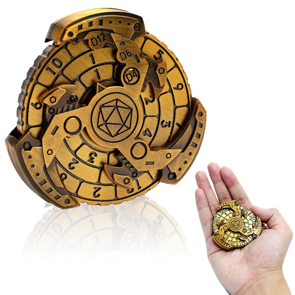 Lflwacy Metal Dice Roulette 7 in 1,All in 1 D&D