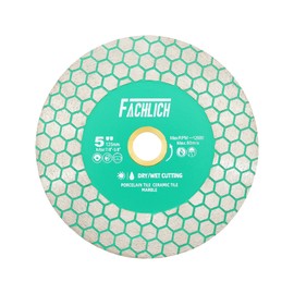 FACHLICH Diamond Tile Blade 5" 125mm for Cutting and Grinding Porcelain Ceramic Tile Marble Artificial Stone