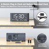 Mesqool Digital Alarm Clock, with Calendar Temperature and Humidity, Loud