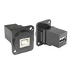 QIANRENON USB B to A D Panel Connector, USB 2.0