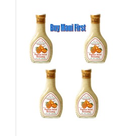 Hawaiian Hula Papaya Seed Dressing, 8-Ounce Bottle (Pack of 4)