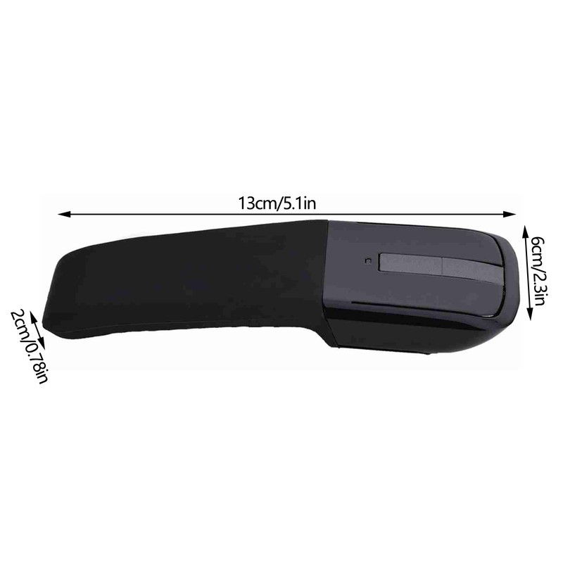 2.4GHz Foldable Wireless Arc Touch Mouse Mice USB Receiver For