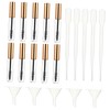 Ipetboom 20pcs Empty Eyelash Cream Containers Transfer Pipettes and Funnels