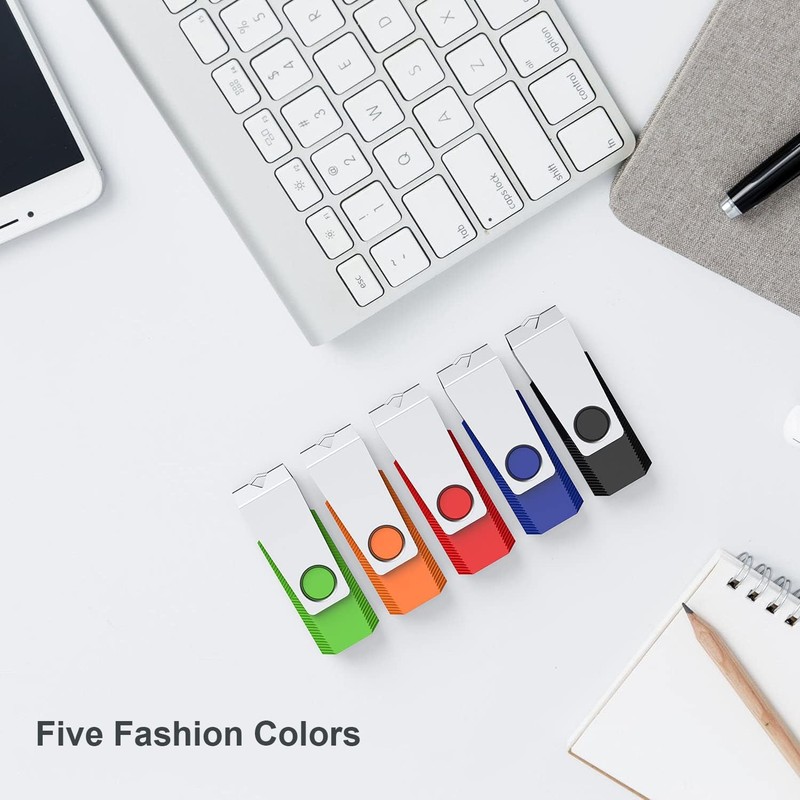 Wooolken USB Stick 2GB 2.0 2 Pack Memory Stick Black