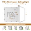 12 Inch Square LED Flush Mount Ceiling Light, 30W, 3000LM
