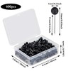 400 Pcs Round Push Pins,Map Push Pins Map Tacks,Black Round