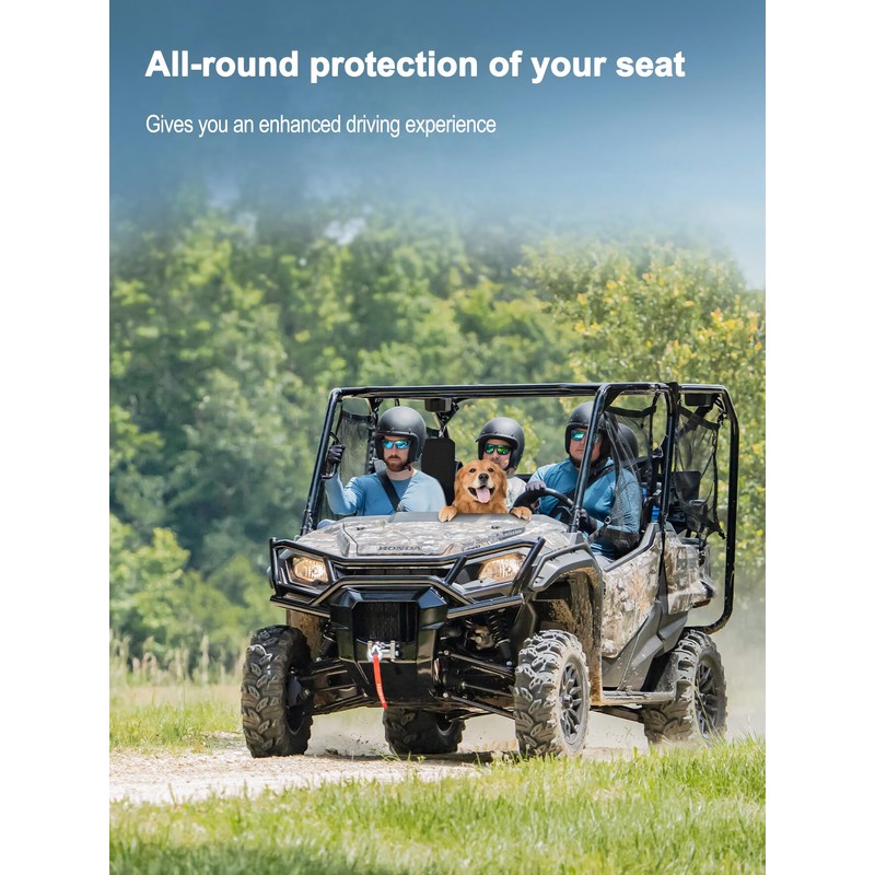 ZIDIYORUO Dog-Proof Seat Covers for Honda Pioneer 1000-5(Front Seat Only),