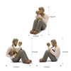 Figurine Statue Father and Child Sculpted Hand-Painted Figurines Gift for