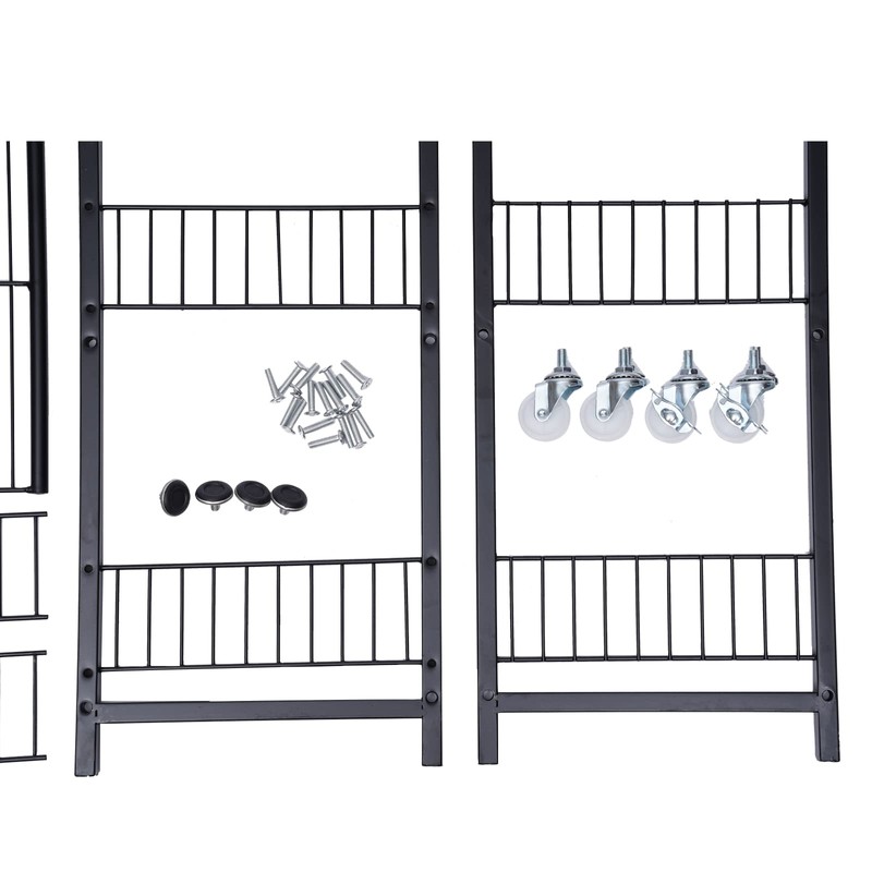 MUSESPANI 4-Tier Storage Shelves, Garage Shelving Units Multi Kitchen Storage