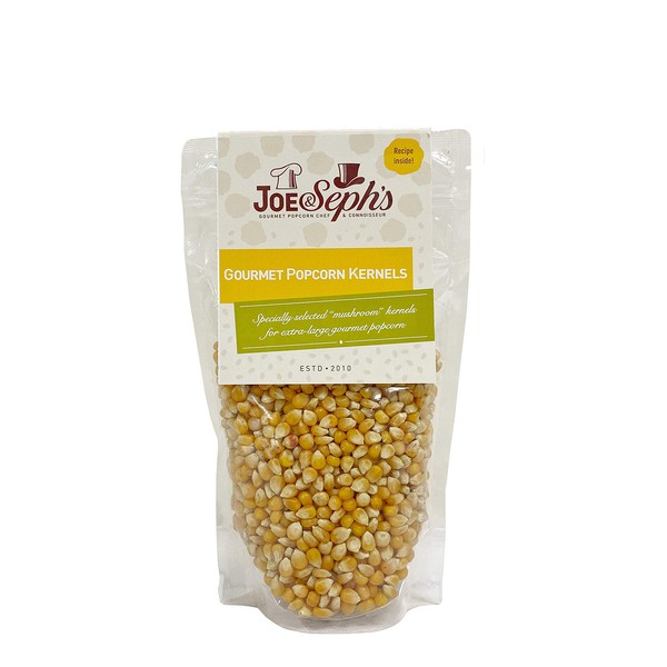 Joe & Seph's Popping Corn Kernels (1x400g) | XX-Large Bag, Micro Corn, Popping corn for a popcorn maker, movie night snack, unflavoured kernels, healthy snacks, DIY, use with our own Popcorn Maker