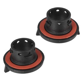 X AUTOHAUX 2pcs H13 LED Adapter Base Bulb Sockets Retainer Holder Universal for Car Black