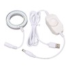 LED Ring Light Adjustable for Stereo Microscope Industrial Camera Imaging