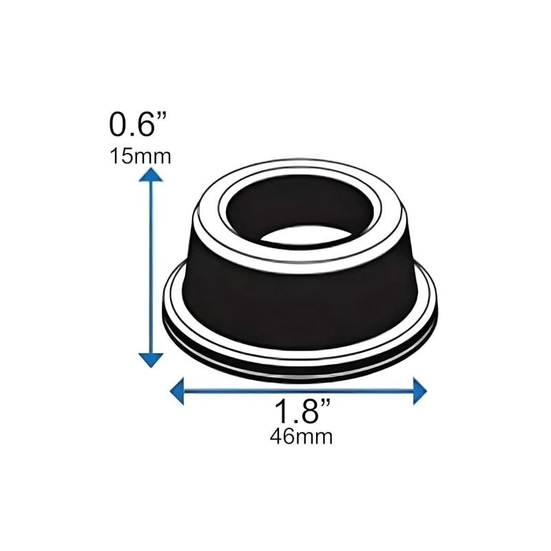 Protector de pared para tope de puerta (paquete de 4)